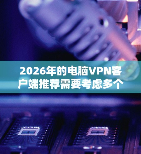 2026年的电脑VPN客户端推荐需要考虑多个因素，包括隐私保护、安全性、连接速度和使用体验。以下是一些推荐的VPN客户端，适合不同的需求
