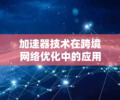 加速器技术在跨境网络优化中的应用研究