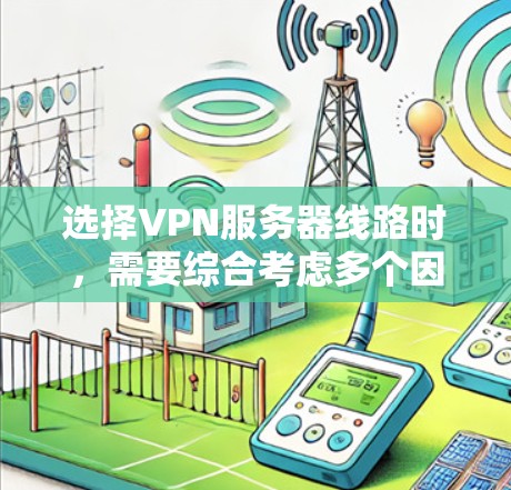 选择VPN服务器线路时，需要综合考虑多个因素，确保网络安全、稳定性和兼容性。以下是一些关键点和建议
