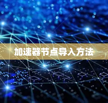 加速器节点导入方法