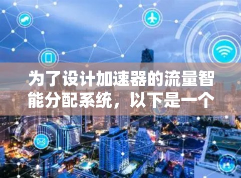 为了设计加速器的流量智能分配系统，以下是一个结构化的解决方案