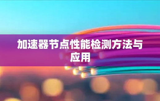 加速器节点性能检测方法与应用