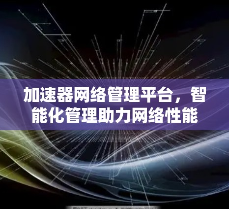 加速器网络管理平台，智能化管理助力网络性能