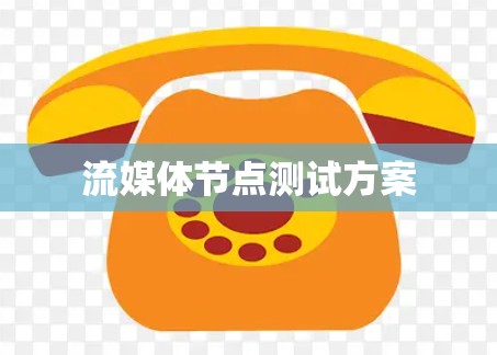 流媒体节点测试方案