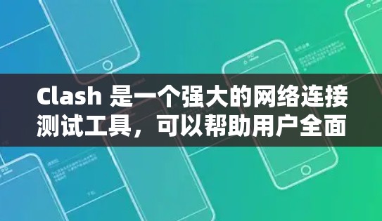 Clash 是一个强大的网络连接测试工具，可以帮助用户全面测试网络性能和连接状态。以下是进行 Clash 网络连接测试的步骤和方法