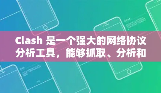 Clash 是一个强大的网络协议分析工具，能够抓取、分析和生成各种网络协议的数据包。以下是 Clash 的使用方法总结，帮助您快速熟悉并有效使用该工具