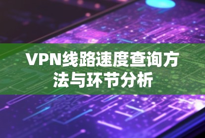 VPN线路速度查询方法与环节分析